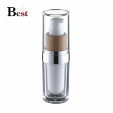 Emballage cosmétique haut de gamme fantaisie blanc acrylique bouteille bambou pompe acrylique lotion bouteille pour sérum lotion crème chine fournisseurs